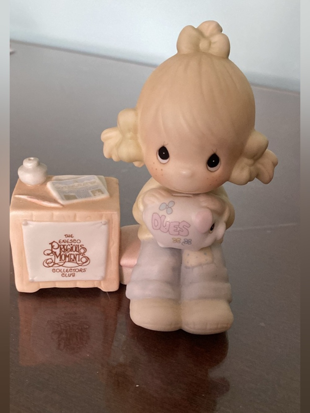Precious Moments Blonde Girl Figurine - Collectors Club